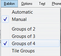 select group size