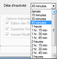 Inactivity Timeout Settings