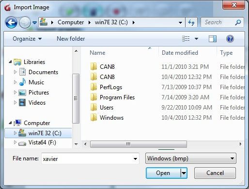 Import Image Window