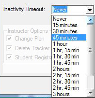 Inactivity Timeout Settings