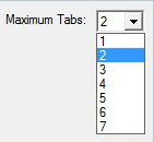 Maximum Tabs Settings