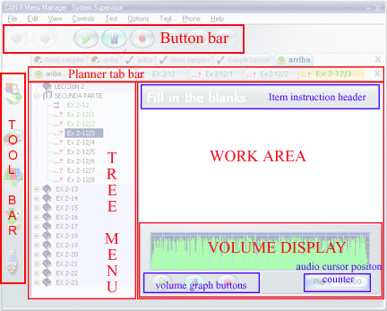 Planner's interface