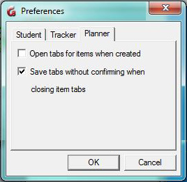 Planner Preferences