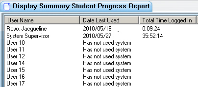 sample Summary Report