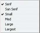 text Font Sizes